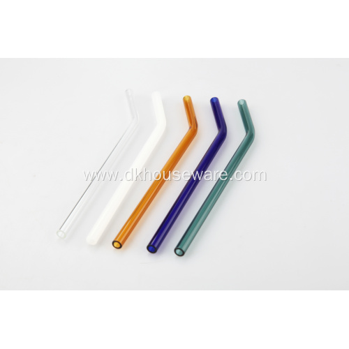 Standard Colorful Glass reusable Drinking Straw